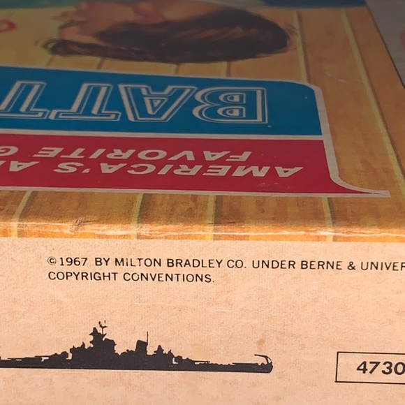 Vintage 1967 Battleship Board Game #4730 complete Milton Bradley Box Has Damage - Picture 6 of 10